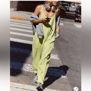 Free People Hot Shot Onesie in color Honey Dew or Neon Green in size XS